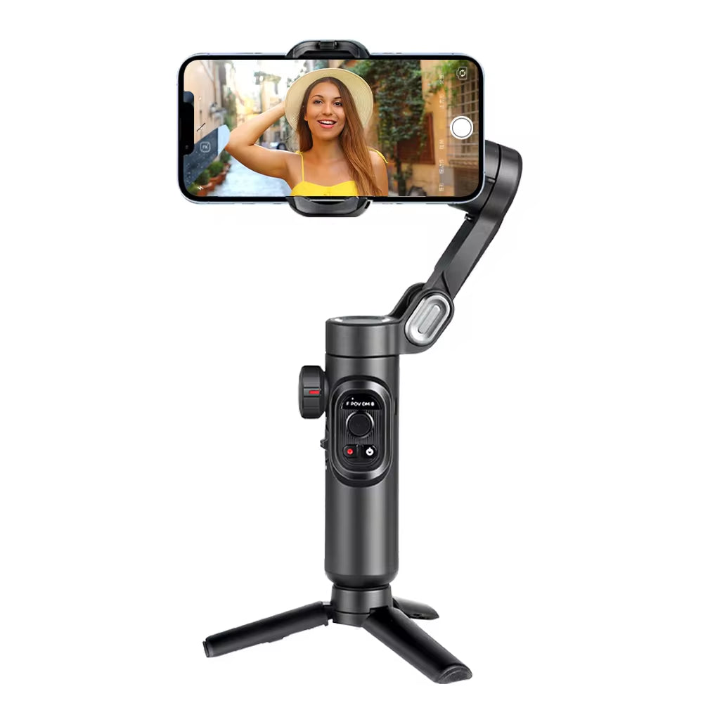 Gimbal Stabilizer for Smartphone with Fill Light 