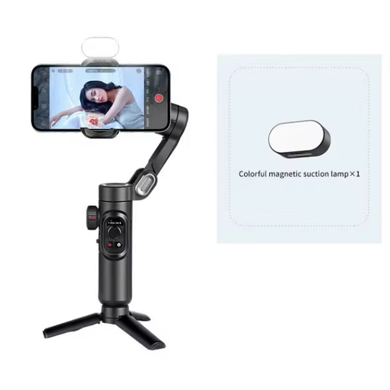 Gimbal Stabilizer for Smartphone with Fill Light 